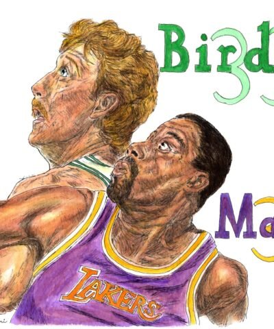 Larry Bird and Majic Johnson