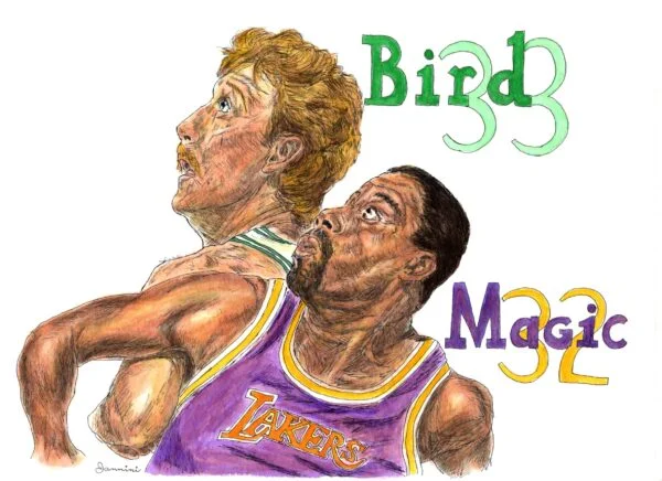 Larry Bird and Majic Johnson