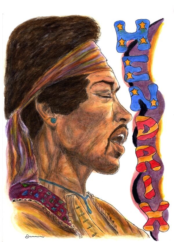 Jimi Hendrix Rock Guitar Legend