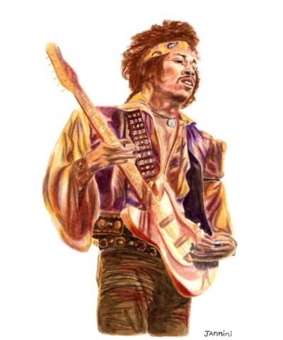 Jimi Hendrix Rock Guitar Legend
