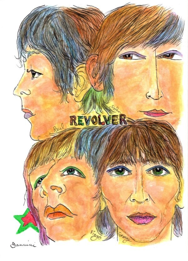 The Beatles in Coplor Revolver Album